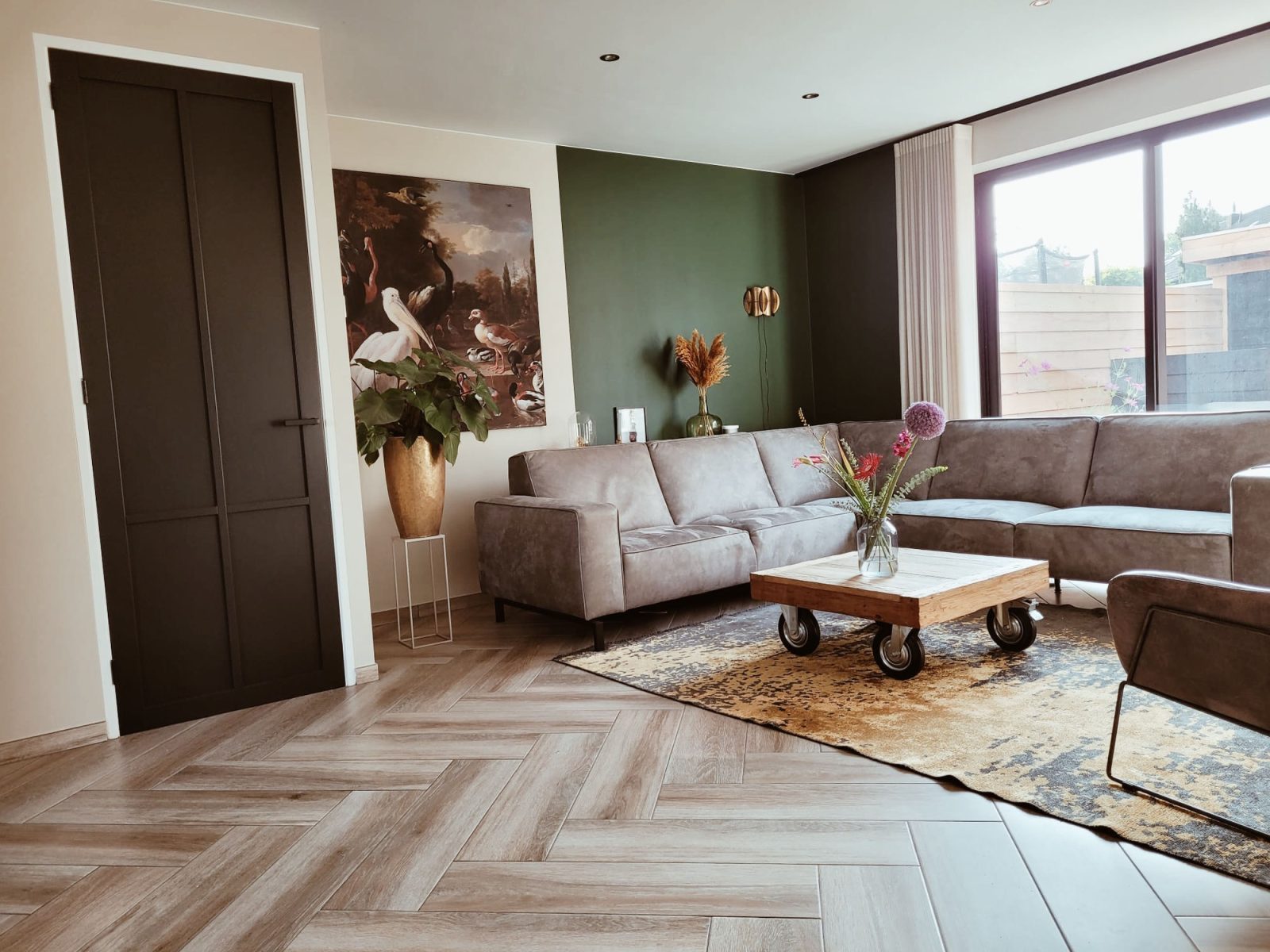 Keramische visgraat houtlook vloer, foto 1