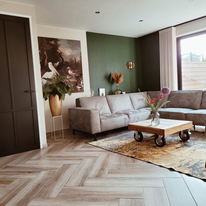 Keramische visgraat houtlook vloer, foto 1